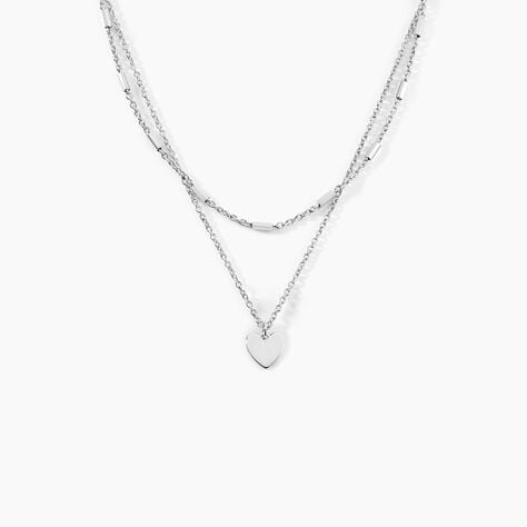 Collier Argent Dizier - Colliers doubles et triples cha&icirc;nes Femme | Histoire d&rsquo;Or