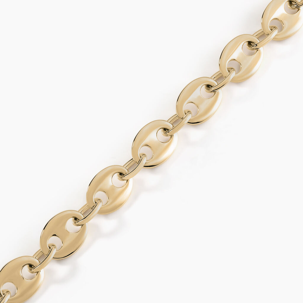 Bracelet William Plaqu&eacute; Or Jaune - Bracelets cha&icirc;ne Homme | Histoire d&rsquo;Or
