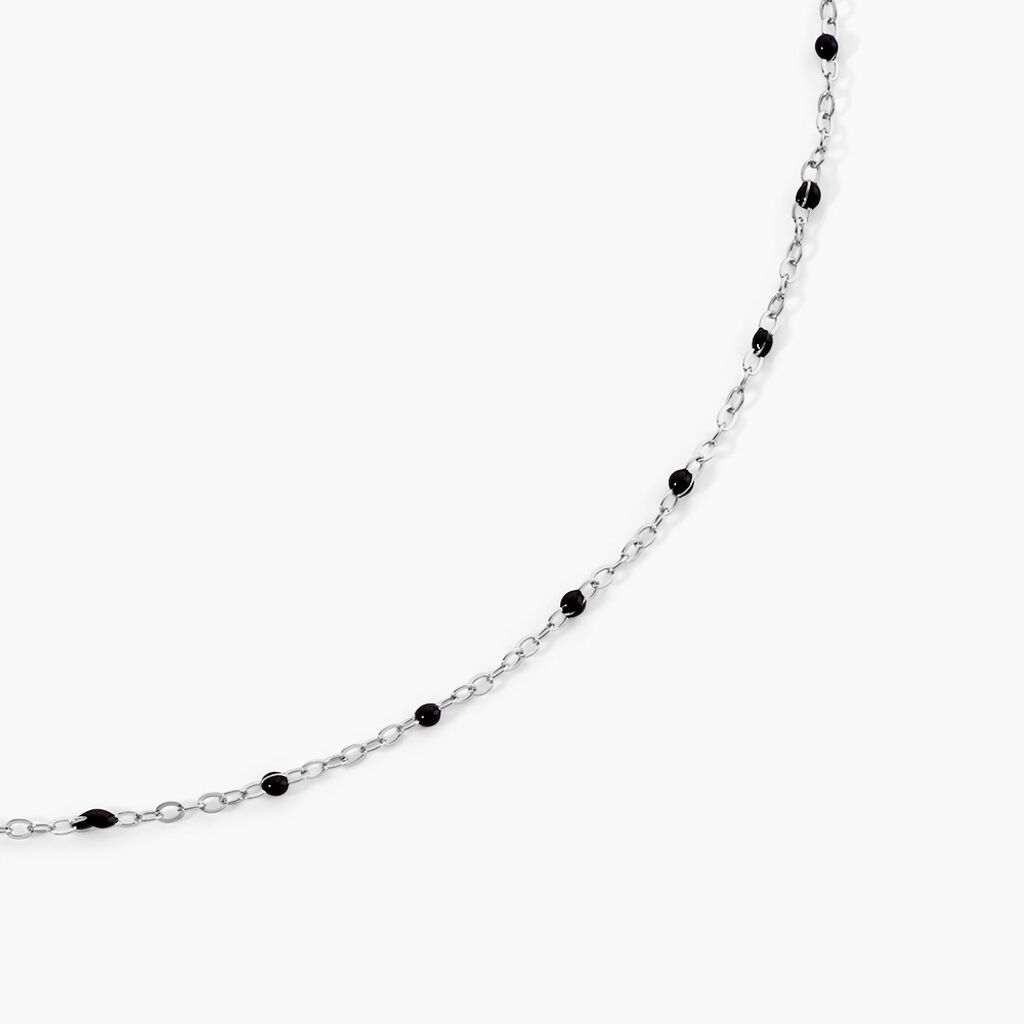Collier Polka Argent Blanc - Bijoux sans pierre Femme | Histoire d&rsquo;Or