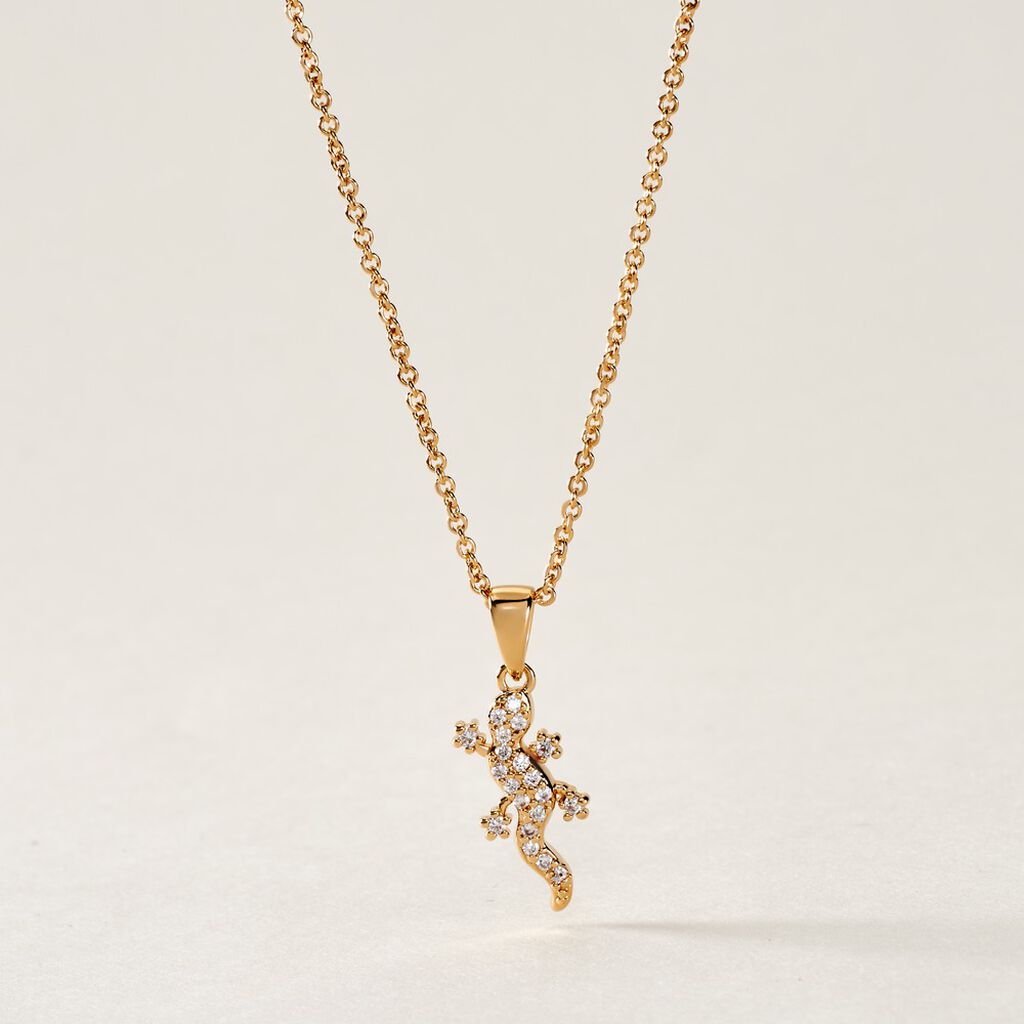 Collier Lehar Plaqu&eacute; Or Oxyde - Colliers fantaisie Femme | Histoire d&rsquo;Or