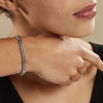 Bracelet Metropolitan Maille Fantaisie Acier Blanc - Bracelets Femme | Histoire d&rsquo;Or