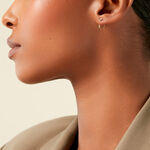 Boucles D'Oreilles Puces Nefertari Or Jaune Oxyde De Zirconium - Clous d'oreilles Femme | Histoire d&rsquo;Or