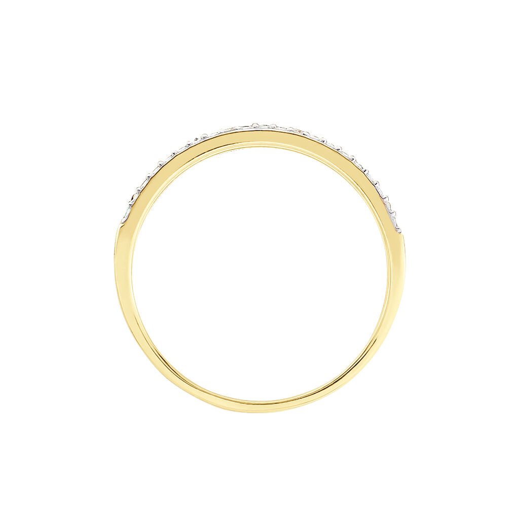 Bague Amias Or Jaune Emeraude Diamant - Bagues avec pierre Femme | Histoire d&rsquo;Or