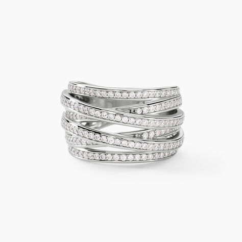 Bague Caledonia Argent Blanc Oxyde De Zirconium - Bagues avec pierre Femme | Histoire d’Or