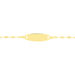 Bracelet Identité Eowyn Maille Fantaisie Or Jaune - Bracelets Communion Enfant | Histoire d’Or