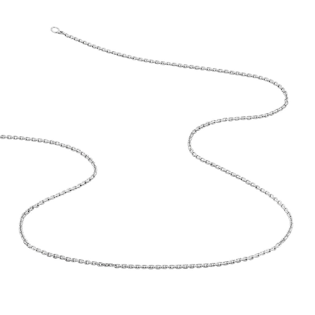 Cha&icirc;ne Claudine Maille For&ccedil;at Argent Blanc - Chaines Femme | Histoire d&rsquo;Or