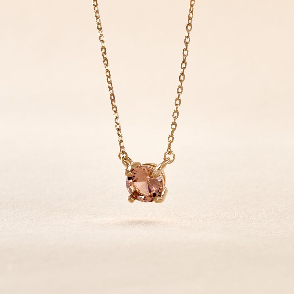 Collier Plaqu&eacute; Or Jaune Nilay Oxyde De Zirconium - Colliers fantaisie Femme | Histoire d&rsquo;Or