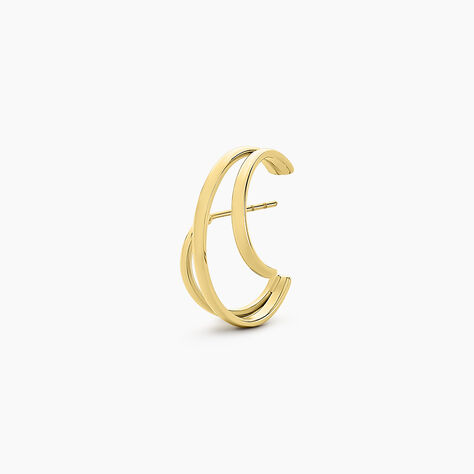 Boucle D'oreille Unitaire Agave Acier Jaune - Boucles d'oreilles fantaisie Femme | Histoire d’Or