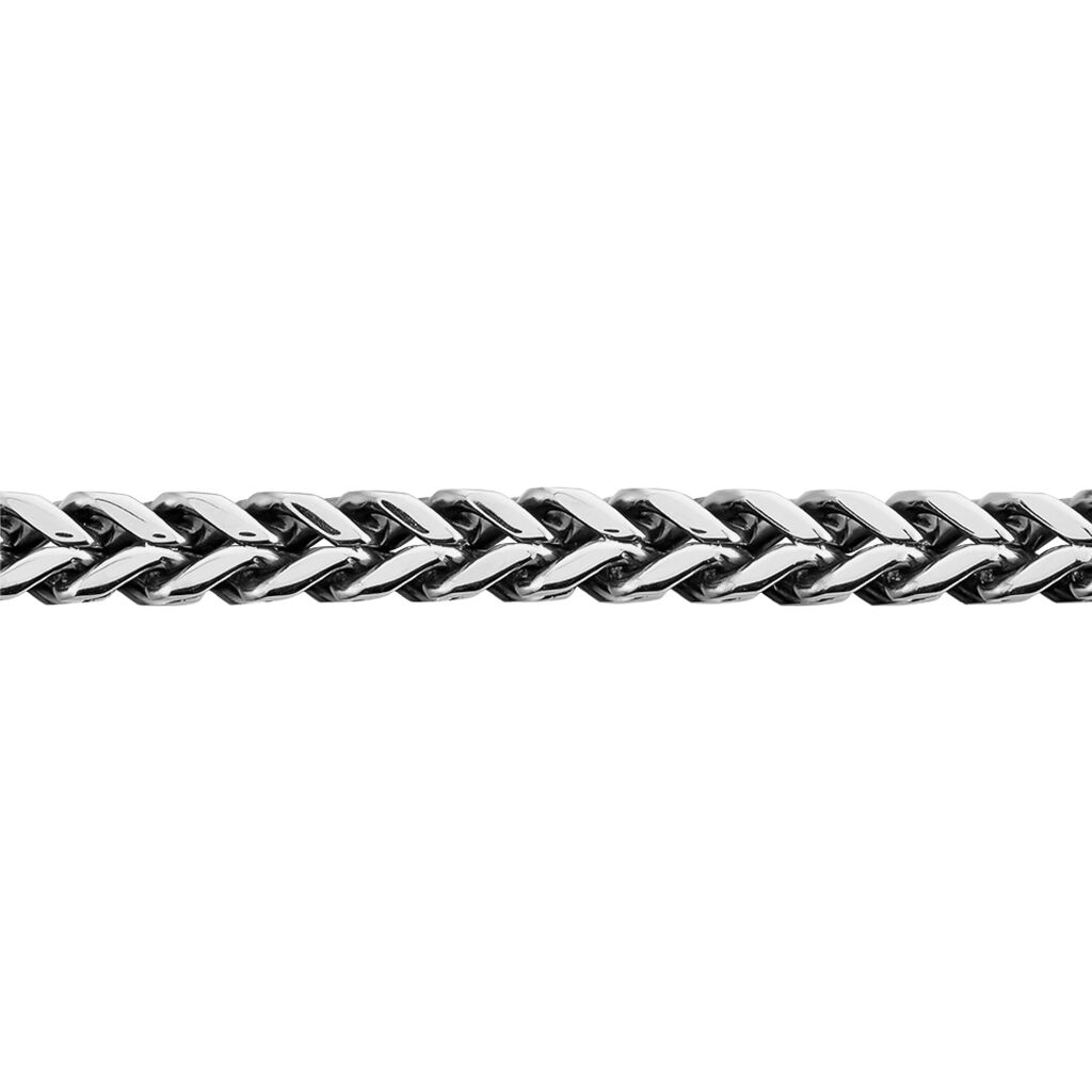 Bracelet Manuel Acier Blanc - Bracelets cha&icirc;ne Homme | Histoire d&rsquo;Or