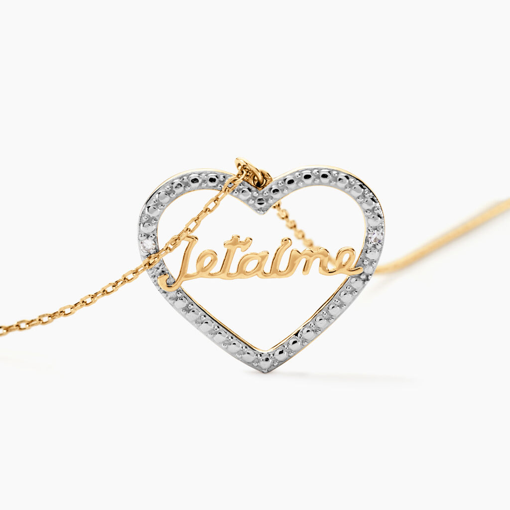 Collier Marzena Or Jaune Diamant - F&ecirc;te des m&egrave;res Femme | Histoire d&rsquo;Or