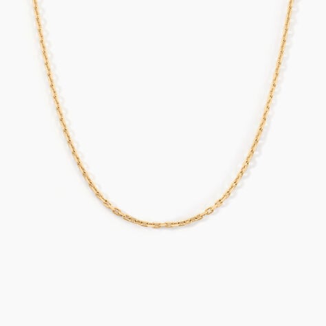 Cha&icirc;ne Faneliaae Maille For&ccedil;at Diamant&eacute;e Or Jaune - Chaines Unisex | Histoire d&rsquo;Or