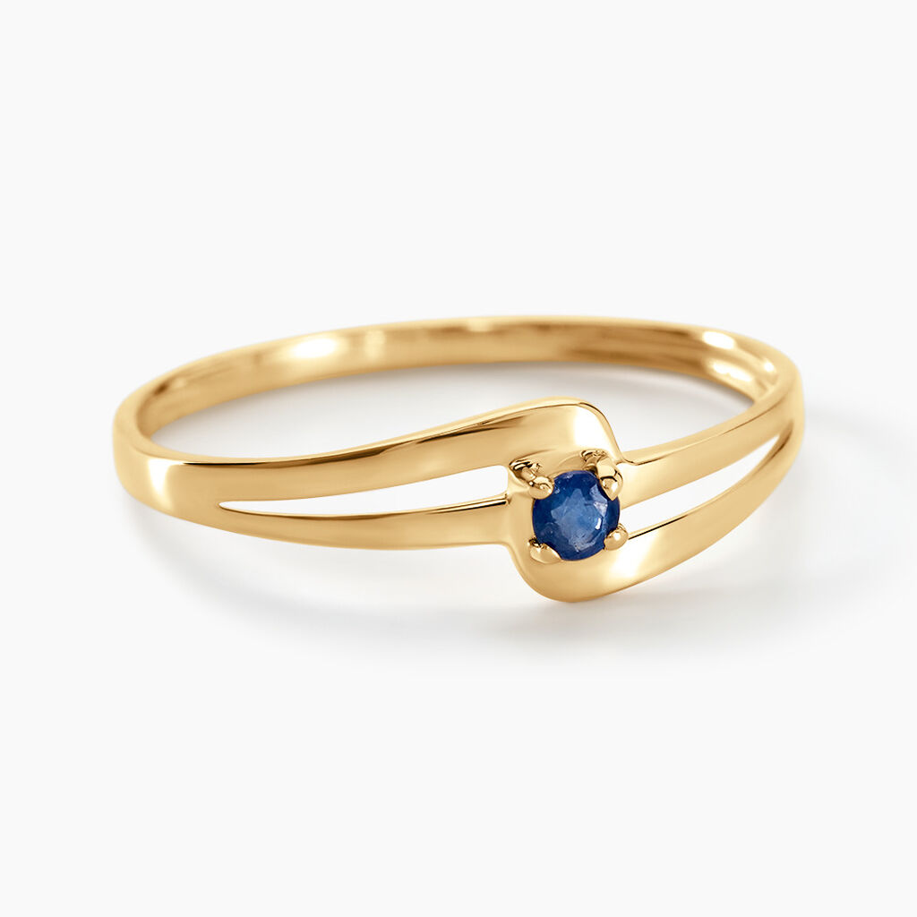 Bague Nesryne Or Jaune Saphir