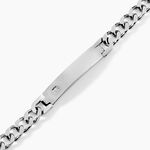 Bracelet Hugo Acier Blanc - Gourmettes Homme | Histoire d&rsquo;Or