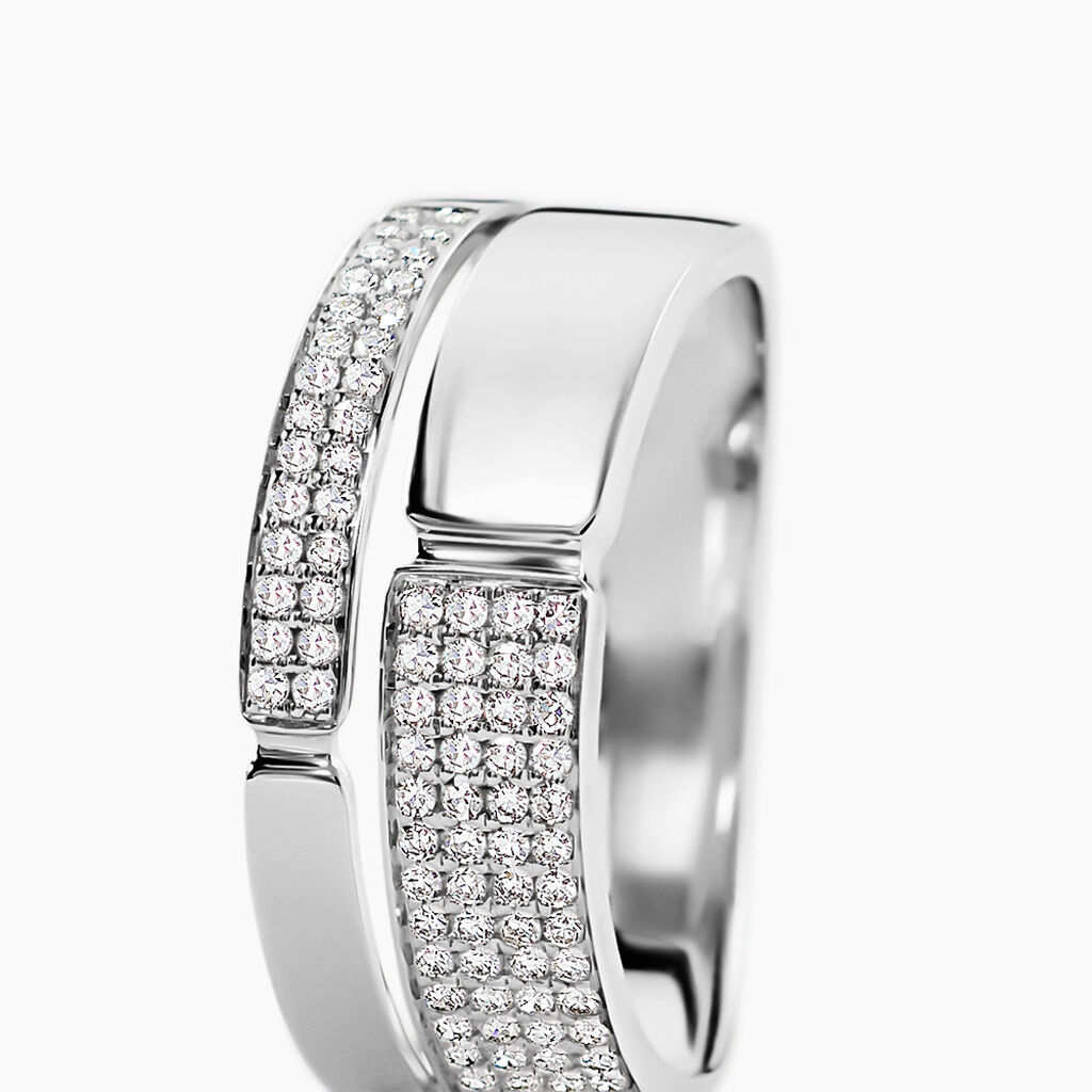 Bague Sophia Or Blanc Diamant - Bagues avec pierre Femme | Histoire d&rsquo;Or