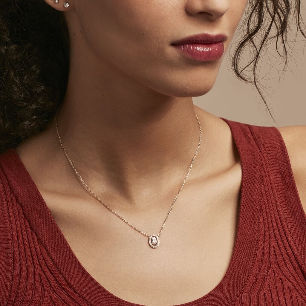Collier Classical Plaqué Or Jaune Oxyde De Zirconium - Colliers fantaisie Femme | Histoire d’Or