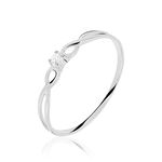 Bague Stelonie Or Blanc Diamant - Bagues solitaires Femme | Histoire d&rsquo;Or