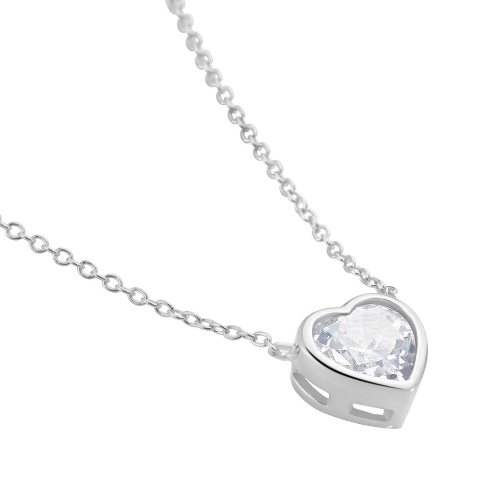 Collier Argent Dahud Oxyde De Zirconium - Colliers fantaisie Femme | Histoire d’Or