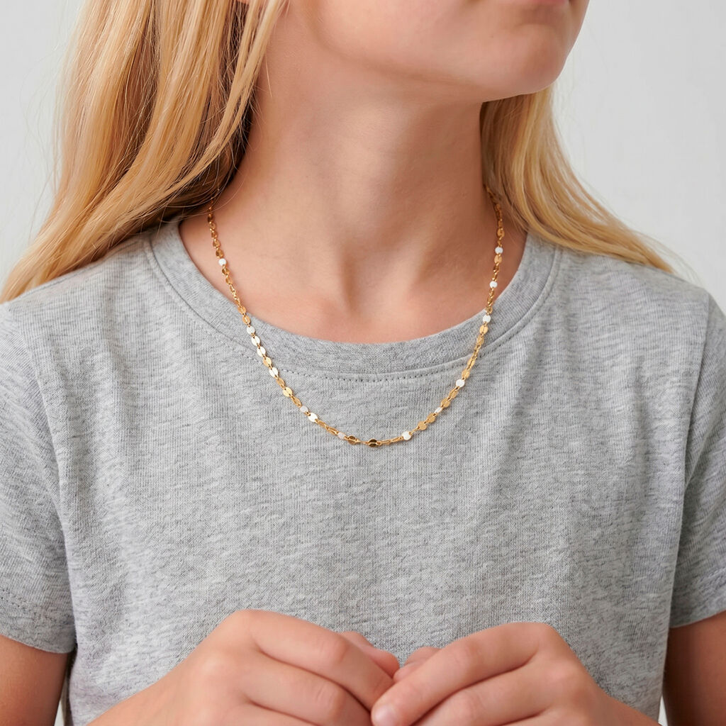 Collier Or Jaune Asteria - Bijoux sans pierre Enfant | Histoire d&rsquo;Or
