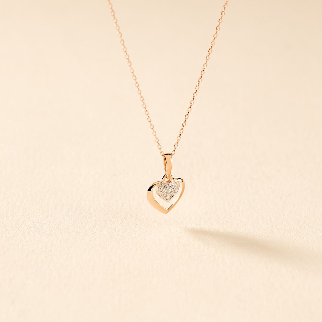Collier Liana Or Rose Diamant - Colliers Femme | Histoire d’Or