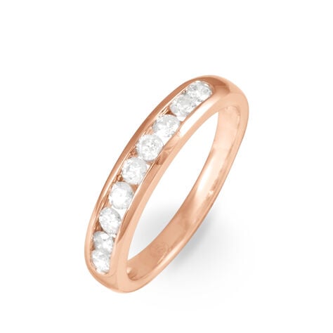 Alliance Giulia Or Rose Diamant - Alliances Femme | Histoire d&rsquo;Or