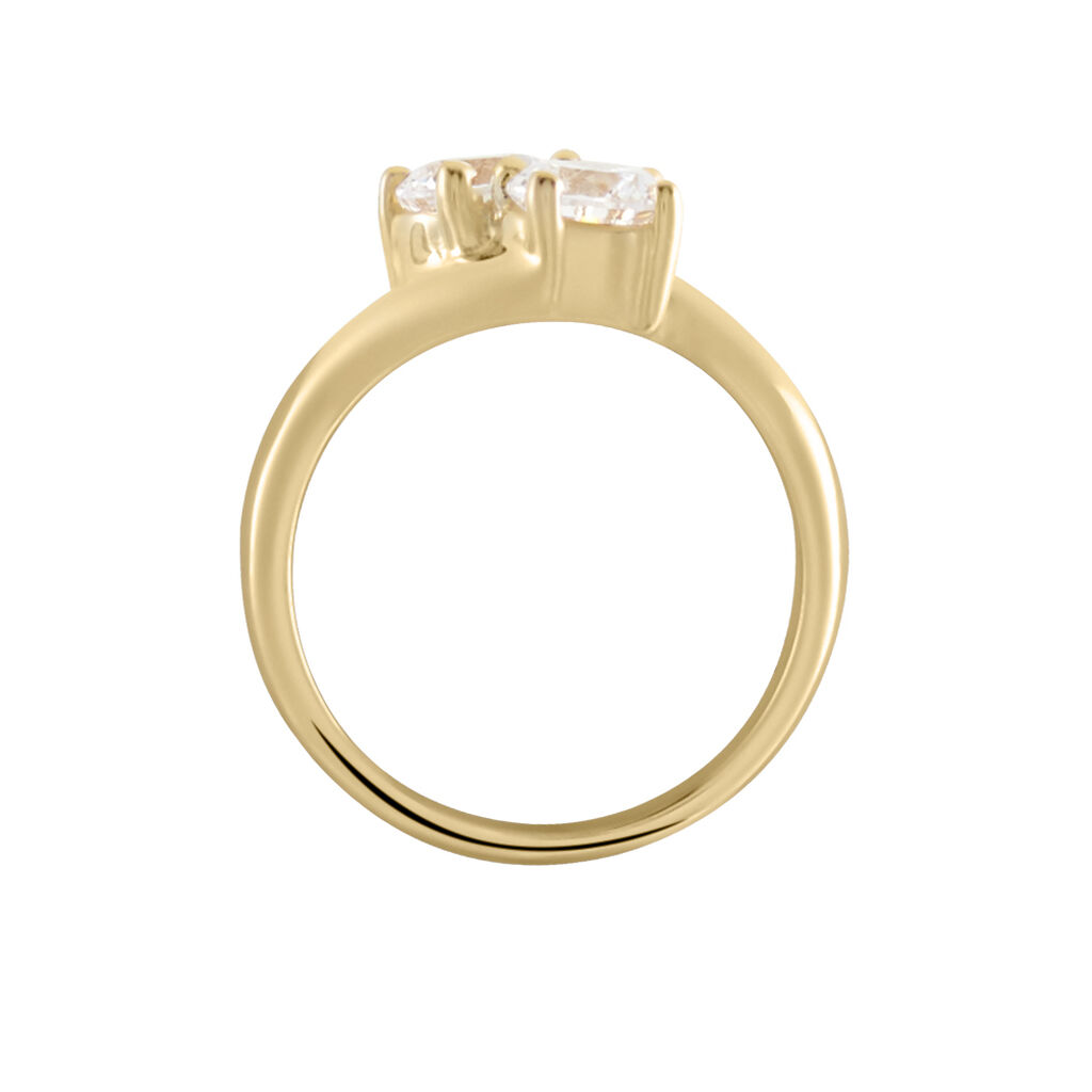 Bague Laban Plaqué Or Oxyde - Bagues avec pierre Femme | Histoire d’Or