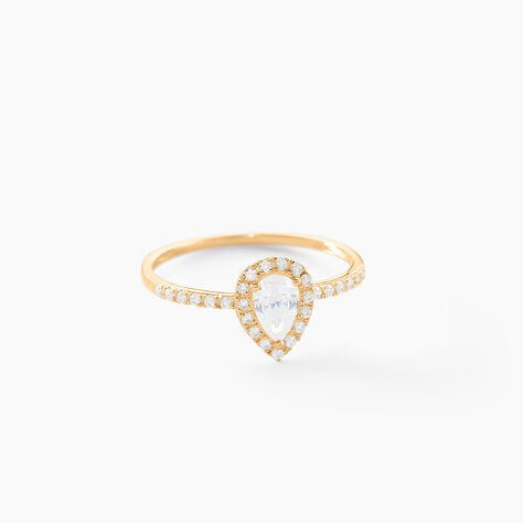 Bague Hillevi Or Jaune Oxyde De Zirconium - Bagues solitaires Femme | Histoire d’Or