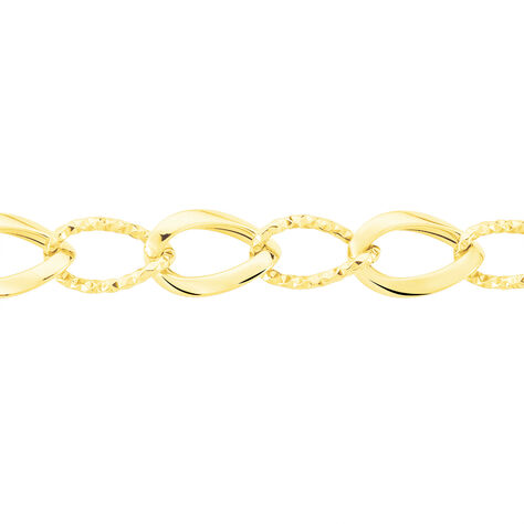 Collier Joice Maille Alternée Et Godronne Or Jaune - Chaines Femme | Histoire d’Or