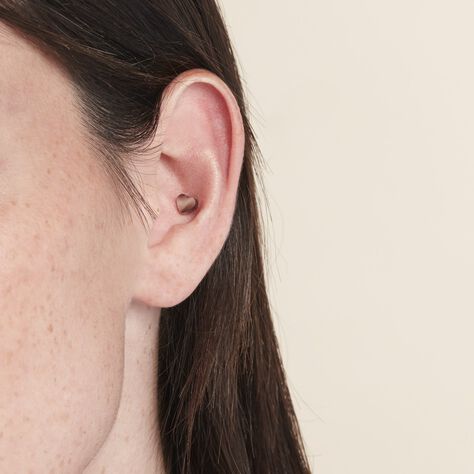Piercing D'oreilles Unitaire Acier Blanc Coos - Bijoux Famille | Histoire d’Or