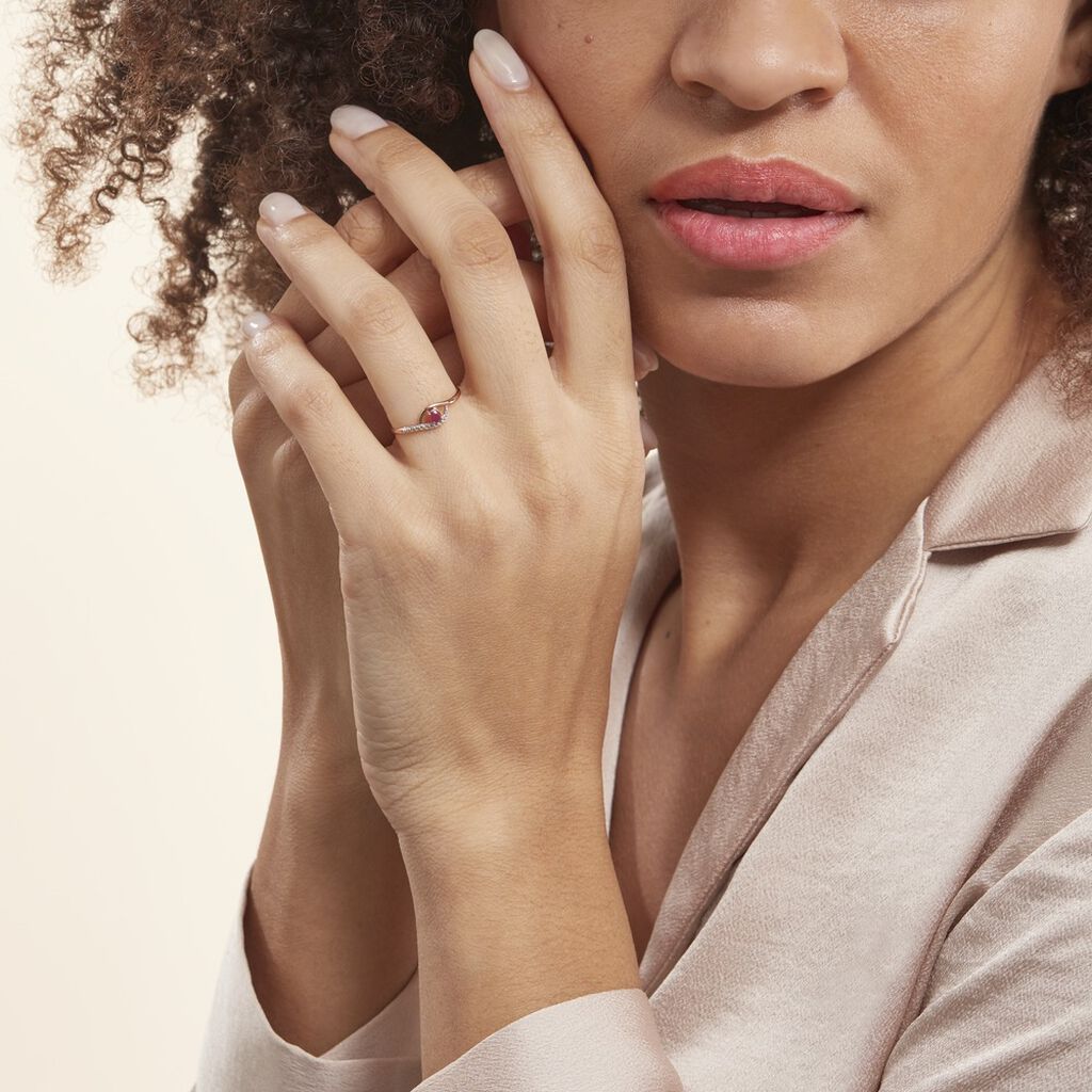 Bague Or Jaune Karmele Rubis - Bagues solitaires Femme | Histoire d’Or
