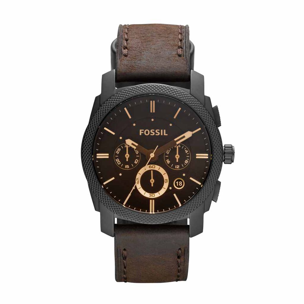Montre Fossil Machine Marron - Montres Homme | Histoire d’Or