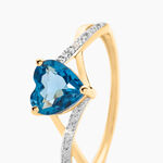 Bague Or Jaune Clothilde Topaze Oxydes De Zirconium - Bagues solitaires Femme | Histoire d&rsquo;Or