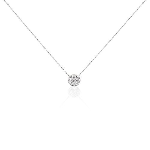 Bracelet Tennis Or Blanc Finition Avec Diamants Synthétiques Double Rang - Neuf Avec étiquettes