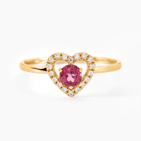 Bague Svarog Or Jaune Rhodolite Oxyde De Zirconium - Bagues solitaires Femme | Histoire d&rsquo;Or