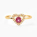 Bague Svarog Or Jaune Rhodolite Oxyde De Zirconium - Bagues solitaires Femme | Histoire d&rsquo;Or