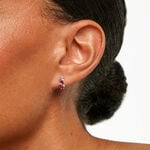 Boucles D'Oreilles Puces Blush Argent Blanc Oxyde De Zirconium - Boucles d'oreilles fantaisie Femme | Histoire d&rsquo;Or