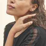 Boucles D'oreilles Puces Anne-maudae Triple Coeurs Or Bicolore - Clous d'oreilles Femme | Histoire d&rsquo;Or