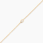 Bracelet Amazone Plaqu&eacute; Or Jaune Oxyde De Zirconium - Bracelets Femme | Histoire d&rsquo;Or