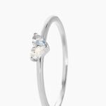Bague Myhalf Argent Blanc Oxyde De Zirconium - Bagues solitaires Femme | Histoire d&rsquo;Or