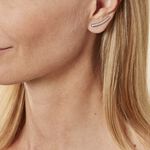 Boucles D'oreilles Grimpantes Argent Blanc Solvic Oxydes De Zirconium - Boucles d'oreilles fantaisie Femme | Histoire d&rsquo;Or