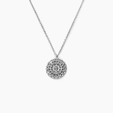 Collier Sophina Argent Blanc - Colliers fantaisie Femme | Histoire d&rsquo;Or