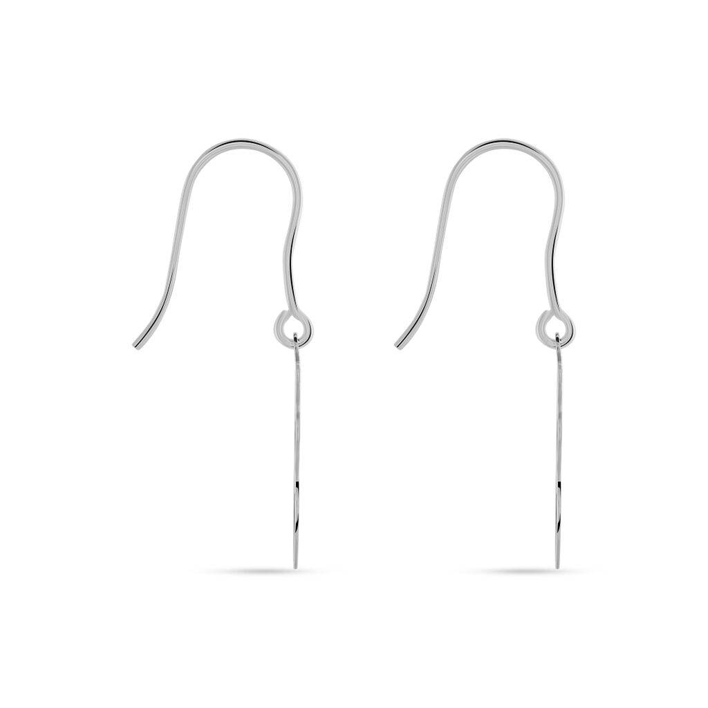Boucles D'oreilles Pendantes Love Love Argent Blanc - Boucles d'oreilles fantaisie Femme | Histoire d’Or