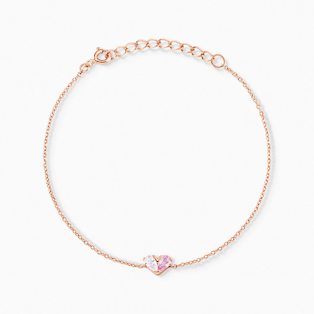 Bracelet Myhalf Argent Rose Oxyde De Zirconium - Bracelets Femme | Histoire d’Or
