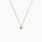 Collier Mon 1er Diamant Or Rose Diamant - Colliers Femme | Histoire d&rsquo;Or