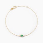 Bracelet Emotion Or Jaune Emeraude Diamant - Bracelets Femme | Histoire d&rsquo;Or