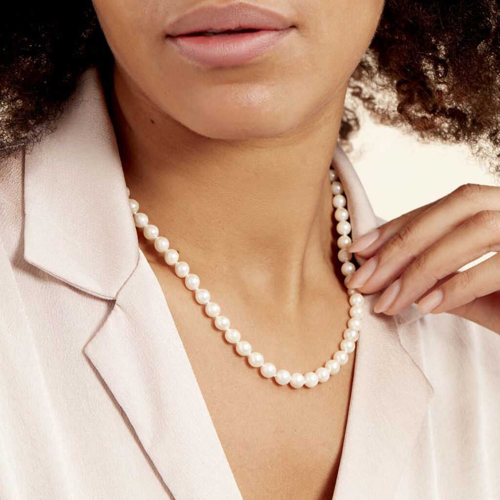 Collier Aicha Or Jaune Perle De Culture D'akoya - Colliers Femme | Histoire d’Or