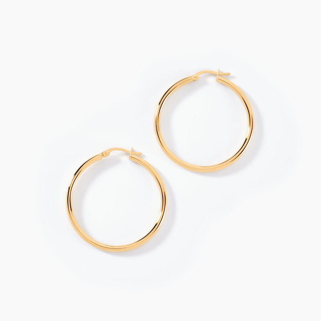 Cr&eacute;oles Verania Or Jaune - Boucles d'oreilles cr&eacute;oles Femme | Histoire d&rsquo;Or