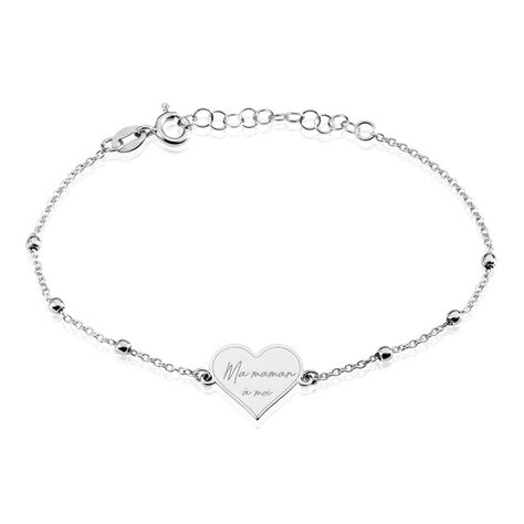 Bracelet Argent Blanc Valerien - Bracelets Femme | Histoire d’Or