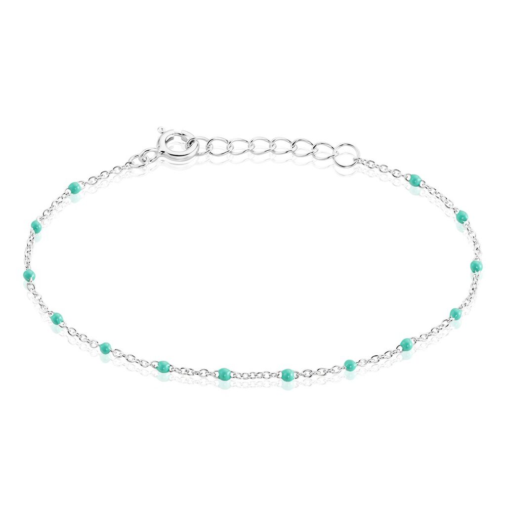 Bracelet Polka Argent Blanc