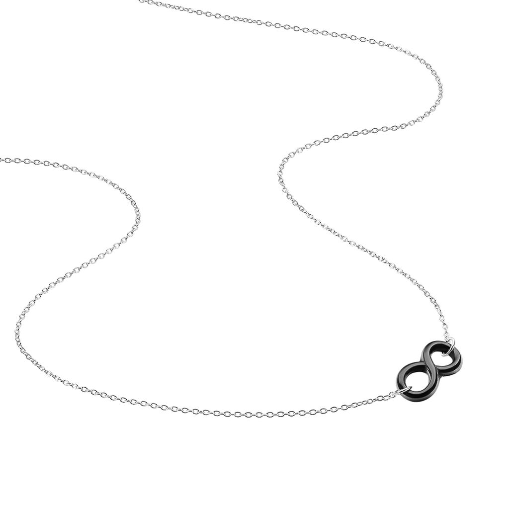 Collier Alicia Argent Blanc Céramique - Colliers fantaisie Femme | Histoire d’Or
