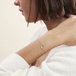 Bracelet Plaqu&eacute; Or Jaune Simao Oxydes De Zirconium - Bracelets Femme | Histoire d&rsquo;Or